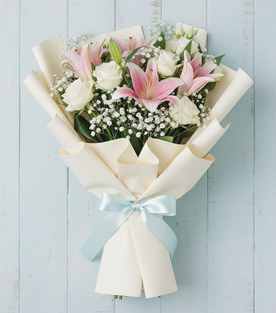 Букет цветов из: Лилии в Великий двор