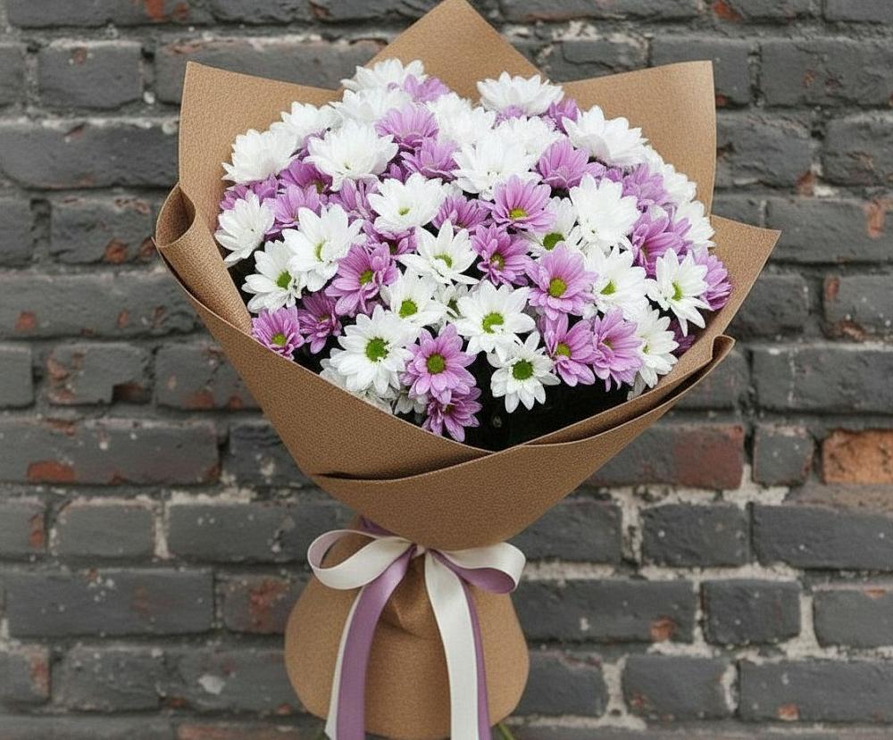 Букет цветов из: Хризантемы в Великий двор