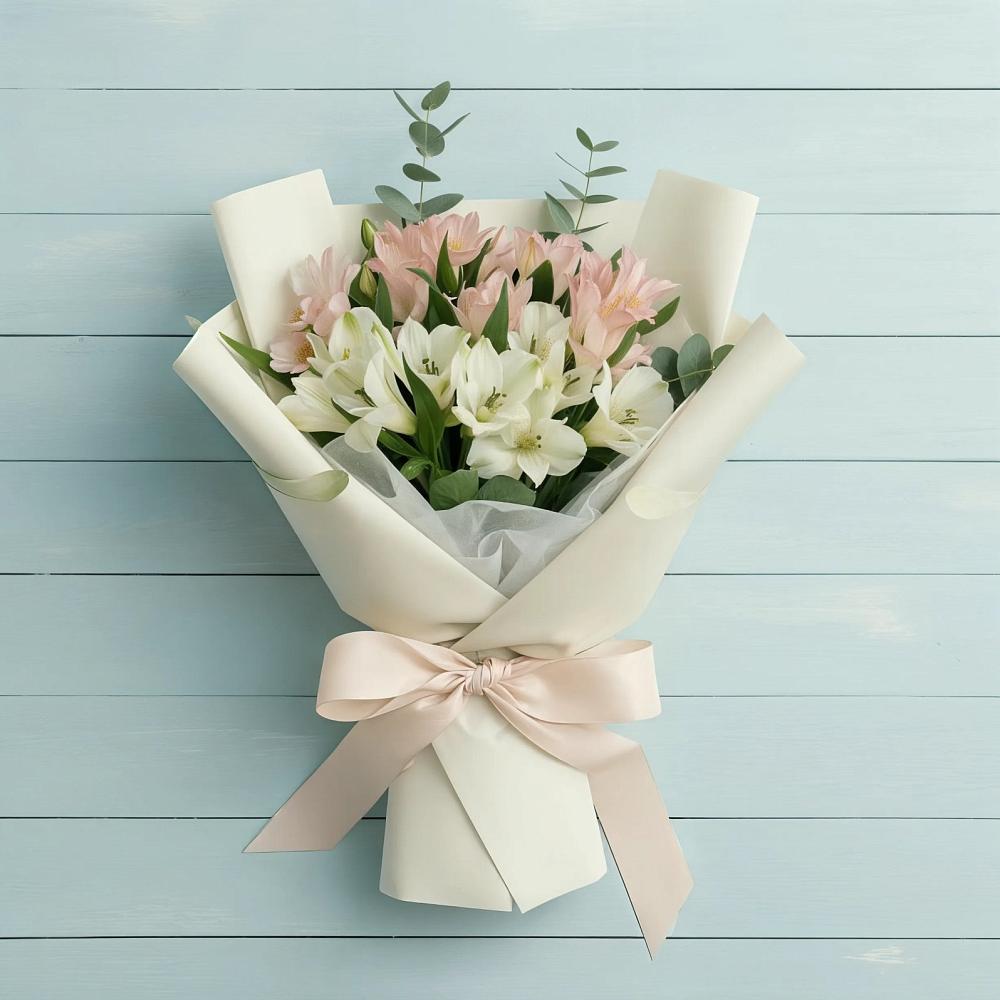 Букет цветов из: Альстромерии в Великий двор