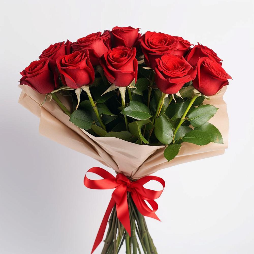 Букет 11 Красных роз Эдлесс Лав в Великий двор